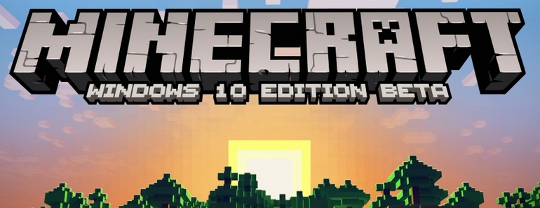 Minecraft Windows 10 Edition sale con Windows 10 y es gratuito